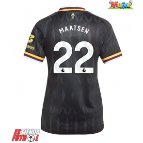 Aston Villa Ian Maatsen #22 Segunda Equipación Mujer 2026-27 Manga Corta